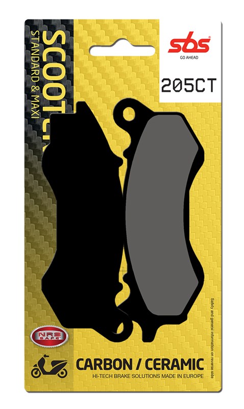 SBS brake pads KH603 maxi carbon tech colour black HONDA nsc/pcx/scv, peugoet django front (205CT)